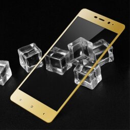 Защитное стекло 3D для Xiaomi Redmi 4 Pro / Prime (золотой)