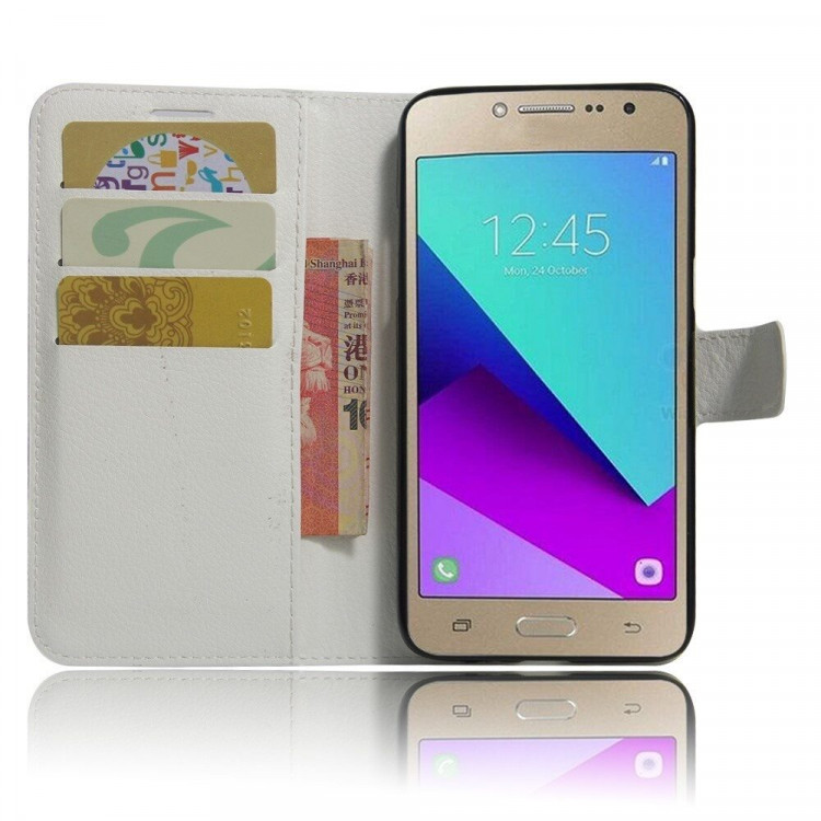 Чехол с визитницей для Samsung Galaxy J2 Prime SM-G532F (белый)