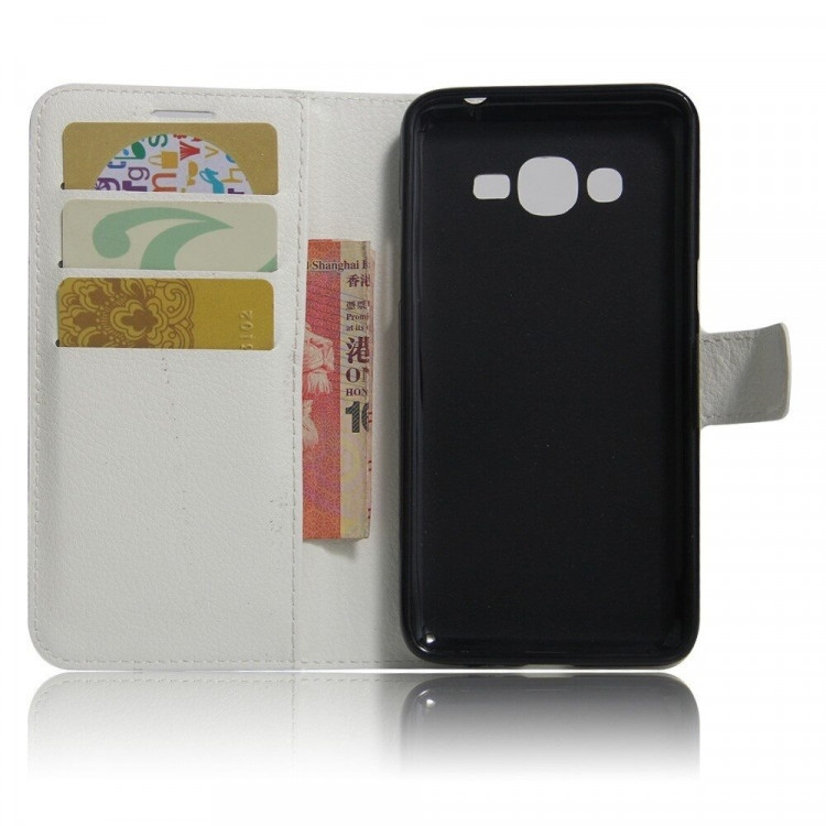 Чехол с визитницей для Samsung Galaxy J2 Prime SM-G532F (белый)