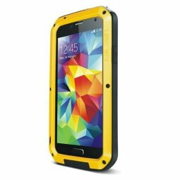 Гибридный чехол LOVE MEI для Samsung Galaxy S5 (цвет - желтый)