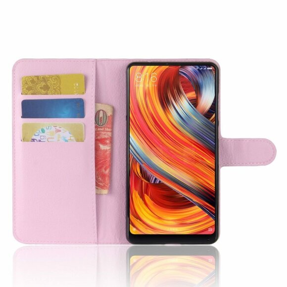 Чехол с визитницей для Xiaomi Mi Mix 2 (розовый) Чехол с визитницей для Xiaomi Mi Mix 2 (розовый)