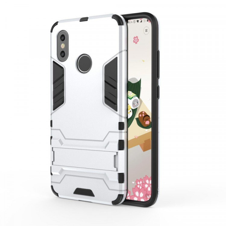 Чехол Duty Armor для Xiaomi Mi 8 (серебряный)