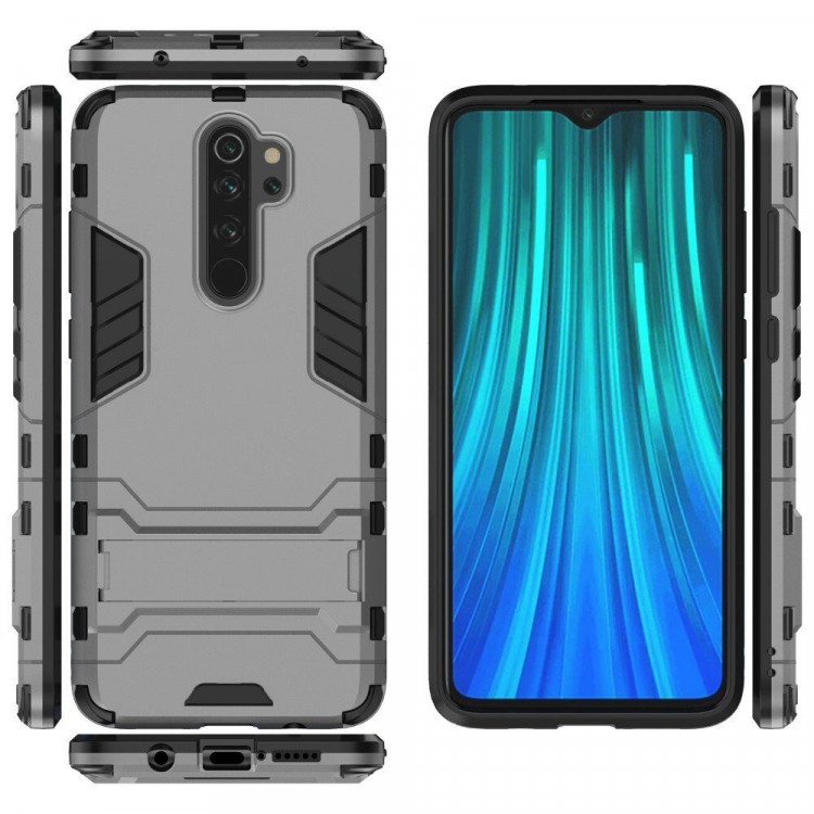 Чехол Duty Armor для Xiaomi Redmi Note 8 Pro (серый)