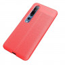 Чехол-накладка Litchi Grain для Xiaomi Mi 10 / Mi 10 Pro (красный)