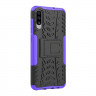 Чехол Hybrid Armor для Samsung Galaxy A70 (черный + фиолетовый)