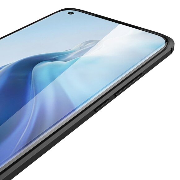 Чехол-накладка Litchi Grain для Xiaomi Mi 11 (темно-синий)