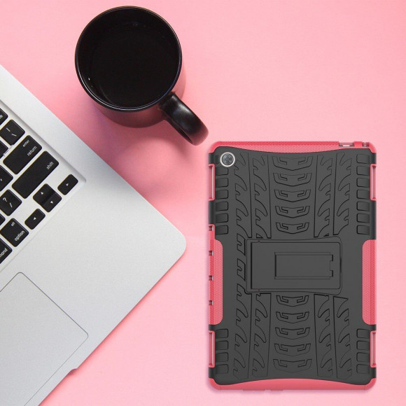 Чехол Hybrid Armor для Huawei MediaPad M5 lite 10 (черный + розовый) Чехол Hybrid Armor для Huawei MediaPad M5 lite 10 (черный + розовый)