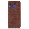 Чехол-накладка Crocodile Texture для Samsung Galaxy A30 / Galaxy A20 (коричневый)