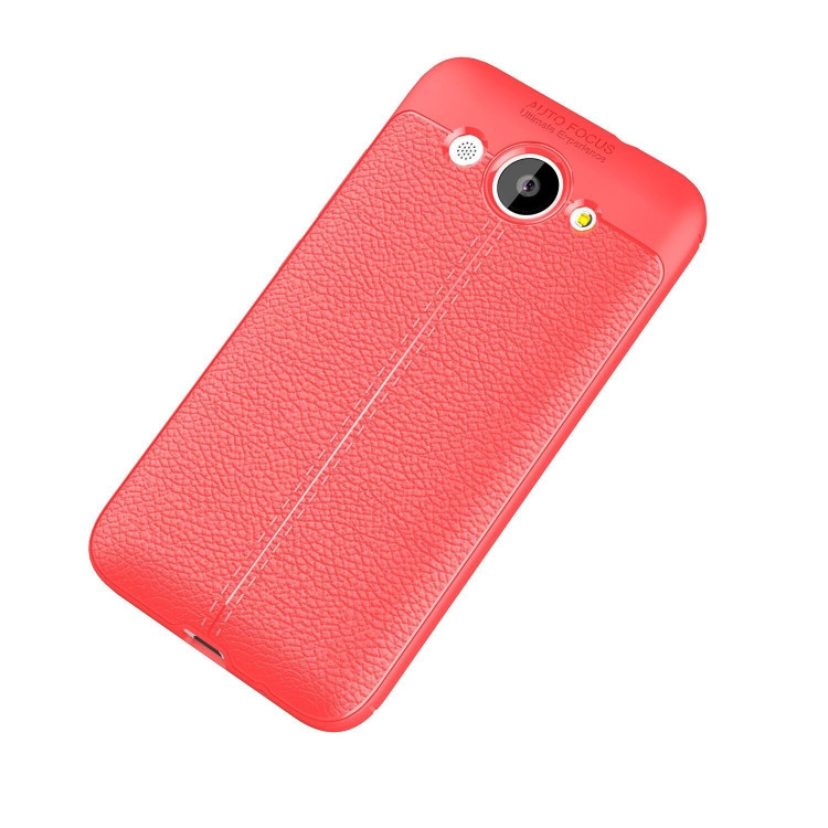 Чехол-накладка Litchi Grain для Huawei Y3 2017 (красный)