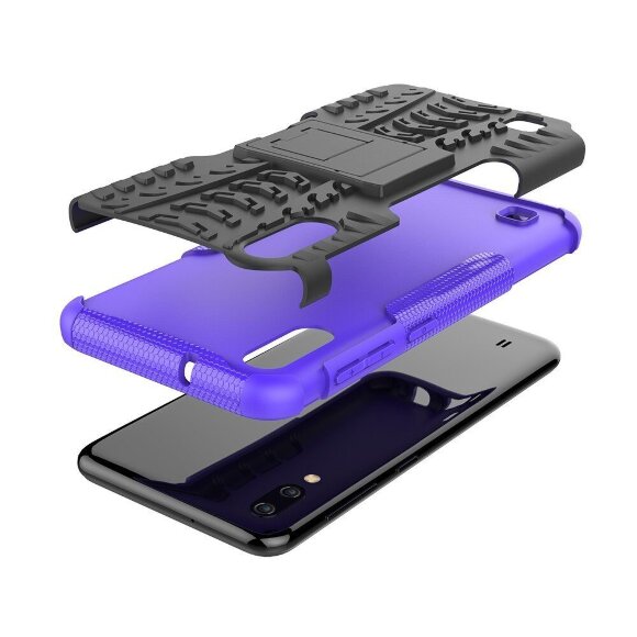 Чехол Hybrid Armor для Samsung Galaxy M10 (черный + фиолетовый) Чехол Hybrid Armor для Samsung Galaxy M10 (черный + фиолетовый)