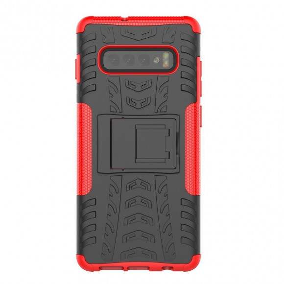 Чехол Hybrid Armor для Samsung Galaxy S10 (черный + красный) Чехол Hybrid Armor для Samsung Galaxy S10 (черный + красный)