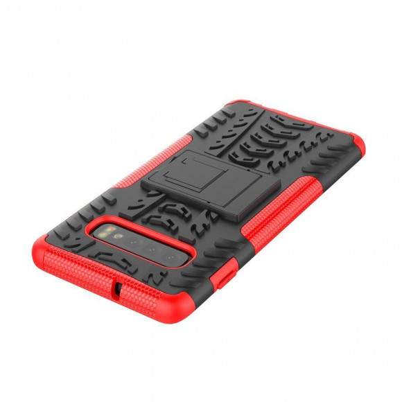Чехол Hybrid Armor для Samsung Galaxy S10 (черный + красный) Чехол Hybrid Armor для Samsung Galaxy S10 (черный + красный)