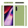 Силиконовый чехол Mobile Shell для Samsung Galaxy Note 10 (темно-зеленый)