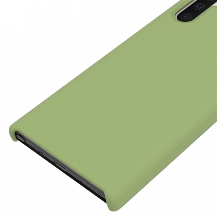 Силиконовый чехол Mobile Shell для Samsung Galaxy Note 10 (темно-зеленый)