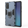 Чехол Armor Ring Holder для Samsung Galaxy Note 20 (темно-синий)