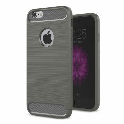 Чехол Carbon Fibre для iphone 6 / 6S (серый)