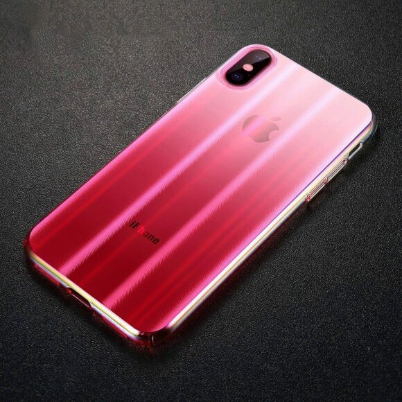 Чехол Baseus Aurora Series для iPhone XS / iPhone X (красный)