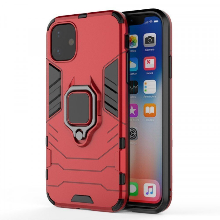 Чехол Armor Ring Holder для iPhone 11 (красный)