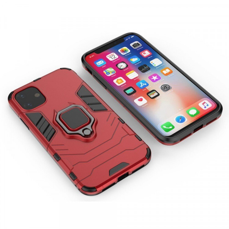 Чехол Armor Ring Holder для iPhone 11 (красный)