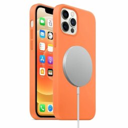 Чехол MagSafe для iPhone 12 / iPhone 12 Pro (оранжевый)