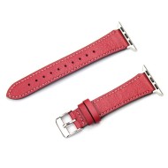 Кожаный ремешок для Apple Watch 42 и 44мм (красный)