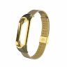 Сетчатый браслет с застежкой для Xiaomi Mi Band 3 (золотой)