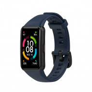 Силиконовый ремешок для Huawei Band 6 / Honor Band 6 (темно-синий) Силиконовый ремешок для Huawei Band 6 / Honor Band 6 (темно-синий)