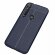 Чехол-накладка Litchi Grain для Motorola Moto G8 Plus (темно-синий)