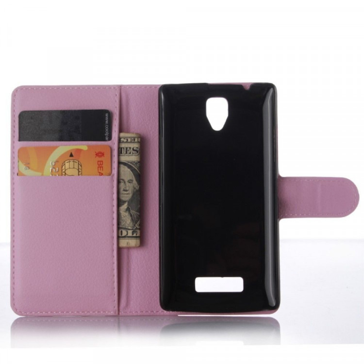 Чехол с визитницей для Lenovo A2010 (розовый)