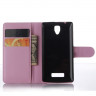 Чехол с визитницей для Lenovo A2010 (розовый)