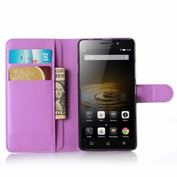 Чехол с визитницей для Lenovo Vibe P1m (фиолетовый)