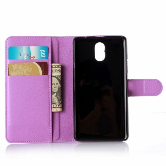 Чехол с визитницей для Lenovo Vibe P1m (фиолетовый)