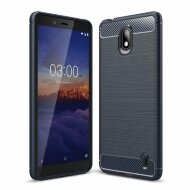 Чехол-накладка Carbon Fibre для Nokia 1 Plus (темно-синий) Чехол-накладка Carbon Fibre для Nokia 1 Plus (темно-синий)