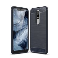 Чехол-накладка Carbon Fibre для Nokia 5.1 Plus / Nokia X5 (темно-синий) Чехол-накладка Carbon Fibre для Nokia 5.1 Plus / Nokia X5 (темно-синий)