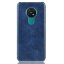 Кожаная накладка-чехол для Nokia 7.2 / Nokia 6.2 (синий)