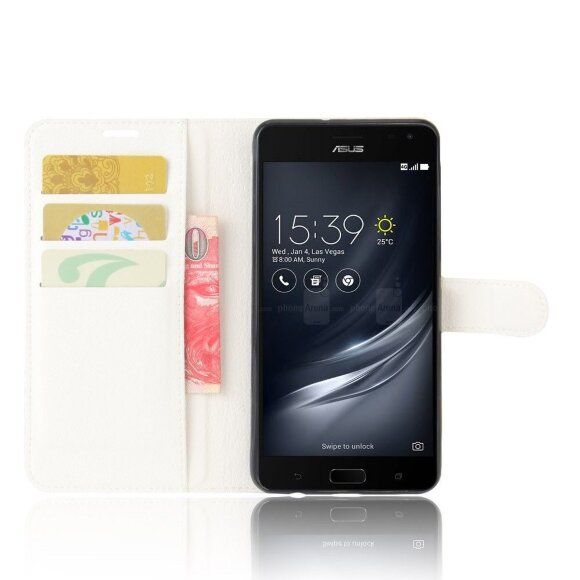 Чехол с визитницей для ASUS Zenfone AR ZS571KL (белый) Чехол с визитницей для ASUS Zenfone AR ZS571KL (белый)