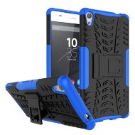 Чехол Hybrid Armor для Sony Xperia X (черный + голубой) Чехол Hybrid Armor для Sony Xperia X (черный + голубой)