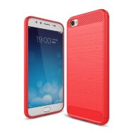 Чехол-накладка Carbon Fibre для Vivo X9 (красный)