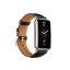 Кожаный ремешок для Huawei Watch Fit Mini и часов с креплением 16мм (черный)