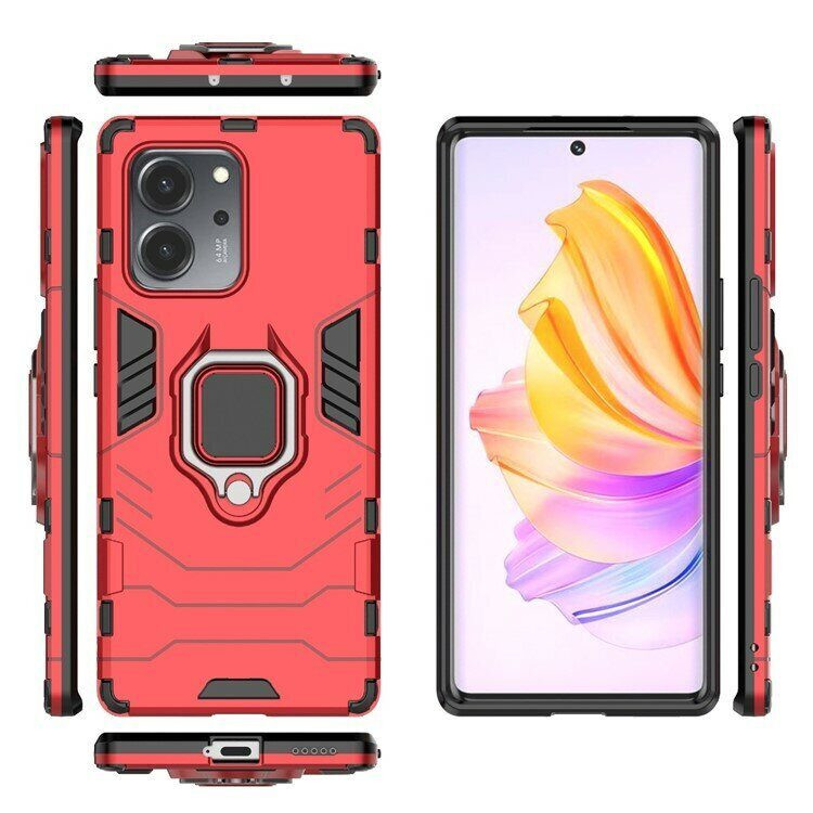 Чехол Armor Ring Holder для Honor 80 SE (красный)
