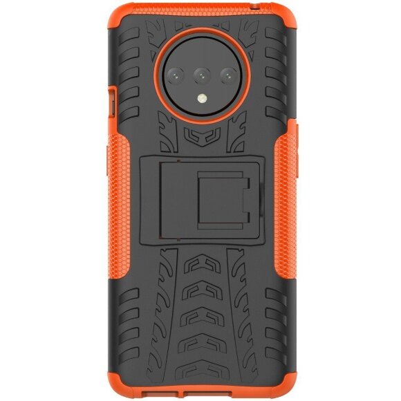 Чехол Hybrid Armor для OnePlus 7T (черный + оранжевый) Чехол Hybrid Armor для OnePlus 7T (черный + оранжевый)