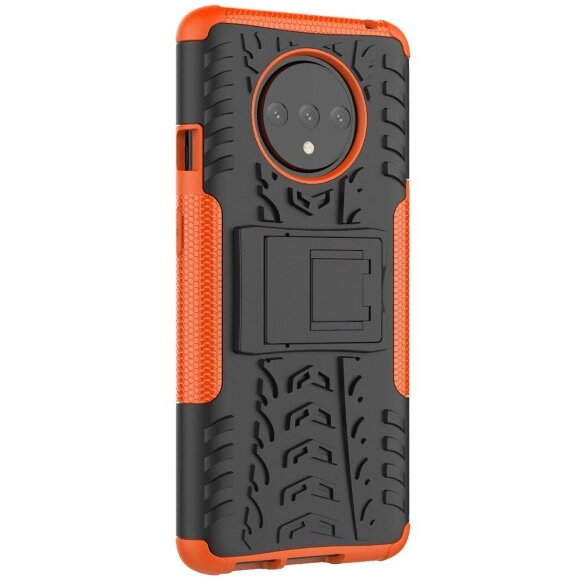 Чехол Hybrid Armor для OnePlus 7T (черный + оранжевый) Чехол Hybrid Armor для OnePlus 7T (черный + оранжевый)