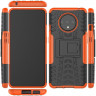 Чехол Hybrid Armor для OnePlus 7T (черный + оранжевый)