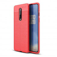 Чехол-накладка Litchi Grain для OnePlus 8 (красный)