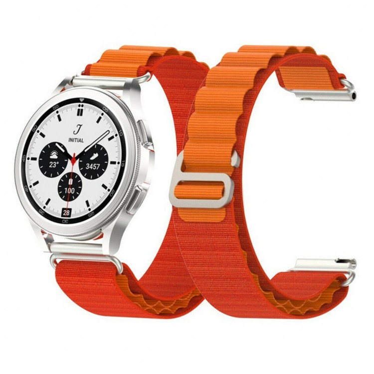 Ремешок Альпийская петля для часов 22мм (оранжевый)