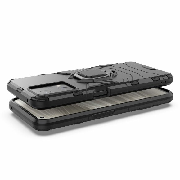 Чехол Armor Ring Holder для Realme 9 Pro, Realme 9 5G (черный)