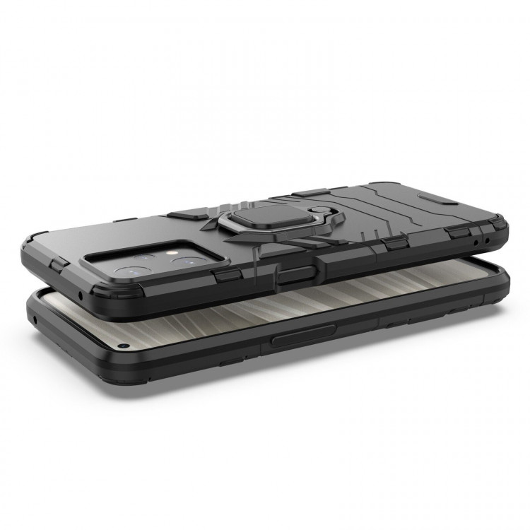 Чехол Armor Ring Holder для Realme 9 Pro, Realme 9 5G (черный)