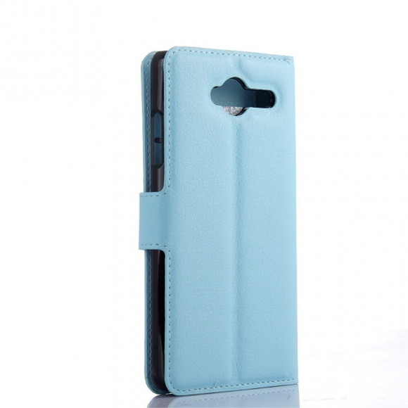 Чехол с визитницей для ZTE Blade L3 (голубой)