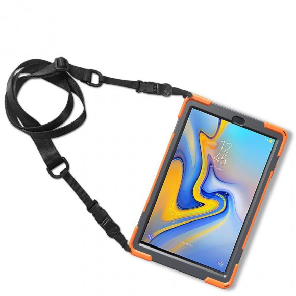 Чехол Combo Kickstand для Samsung Galaxy Tab A 10.5 (2018) SM-T590 / SM-T595 (оранжевый) Чехол Combo Kickstand для Samsung Galaxy Tab A 10.5 (2018) SM-T590 / SM-T595 (оранжевый)