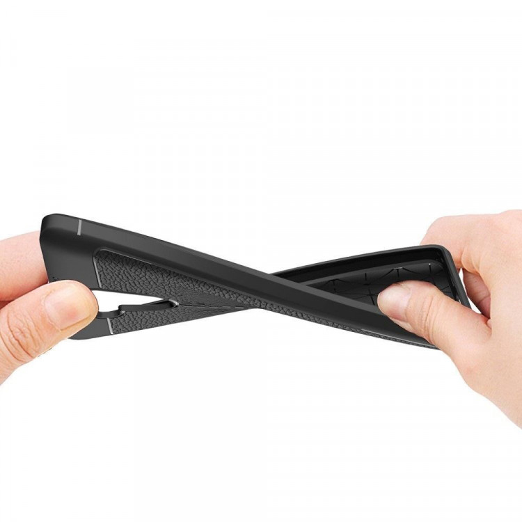 Чехол-накладка Litchi Grain для Xiaomi Redmi 4 Pro / 4 Prime (черный)